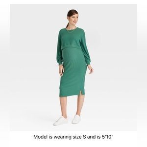 Match Back Ribbed Crop Maternity Skirt Set Isabel Maternity